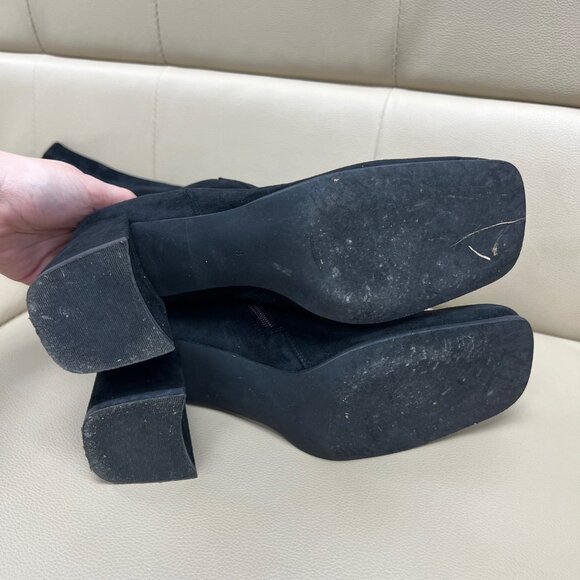 Jeffrey Campbell HOTLAVA Knee High Suede Boots - Picture 5 of 8